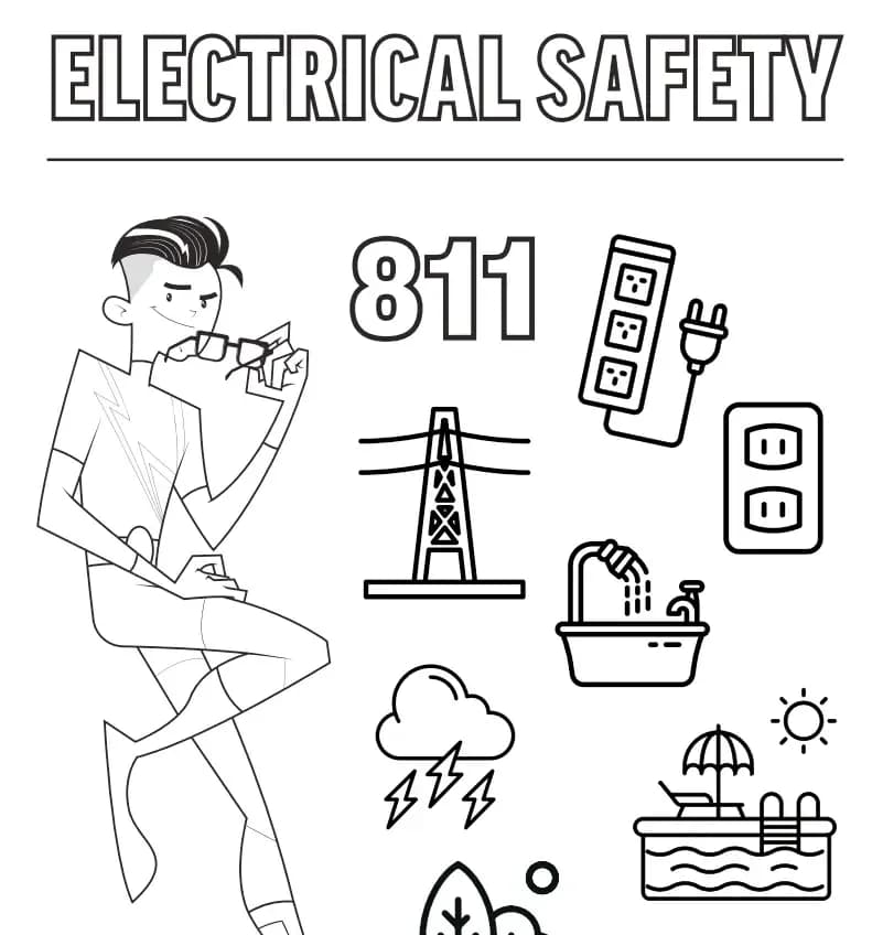 Electric Safety Coloring